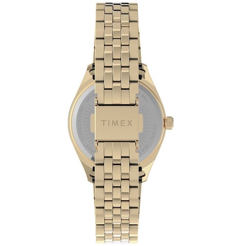 Reloj de Acero Inoxidable Dorado para Mujer Modelo Elo Tw2U78500 Timex Fashion