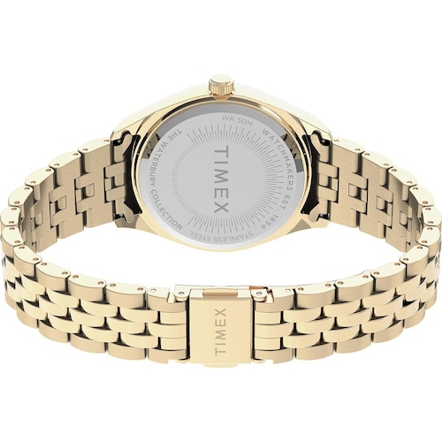 Reloj de Acero Inoxidable Dorado para Mujer Modelo Elo Tw2U78500 Timex Fashion