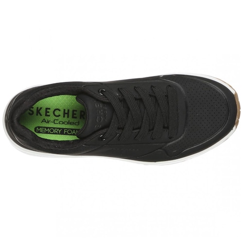 Tenis con Velcro Negro para Niña Skechers Modelo 403674Lblk