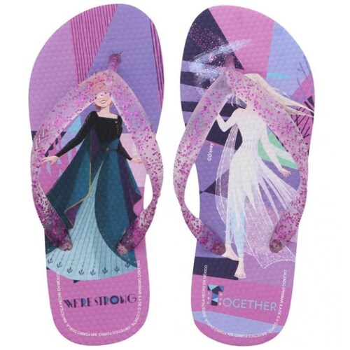 Sandalia Morada de Playa Frozen para Ni&ntilde;a Modelo Dy58007Se