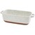 Recipiente Speckled Rectangular  de Cerámica Blanco para Horno Dolly