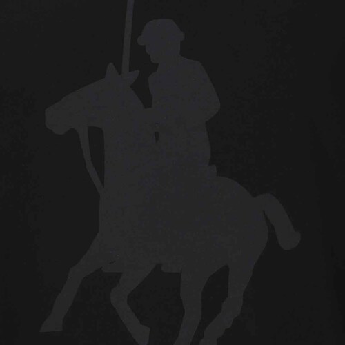 Sudadera Negra con Manga en Contraste para Caballero Polo Club Modelo B17B507