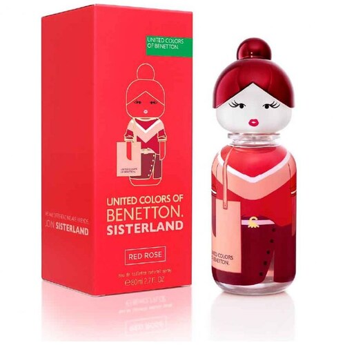 Fragancia para Mujer Benetton Sisterland Red Rose Edt 80 Ml