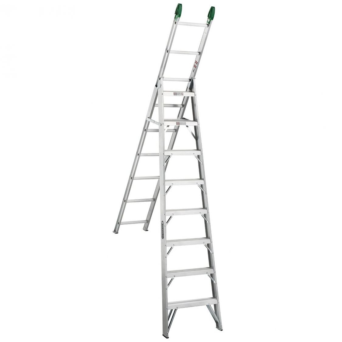 Escalera Convertible de Aluminio (17 Escalones) Cuprum C-2287-17