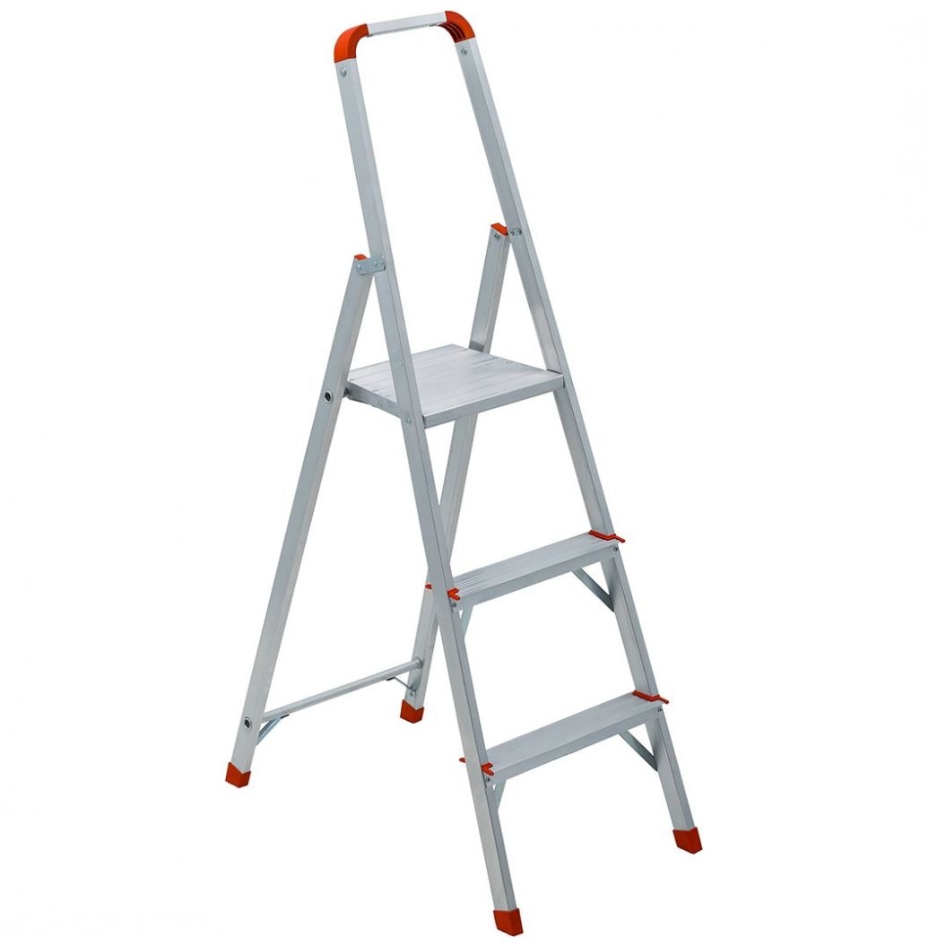 Escalera de Tijera con 3 Escalones Y Plataforma