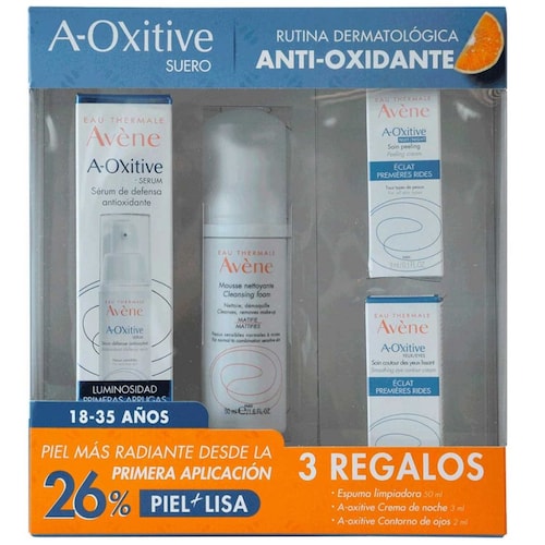 A-Kit Oxitive Suero+Espuma 50Ml + Oxinoc 3Ml+Oxi o Avène