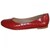 Balerina Textura Croco Color Rojo Cristeen