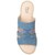 Sandalia para Mujer con Tiras Color Azul Flexi