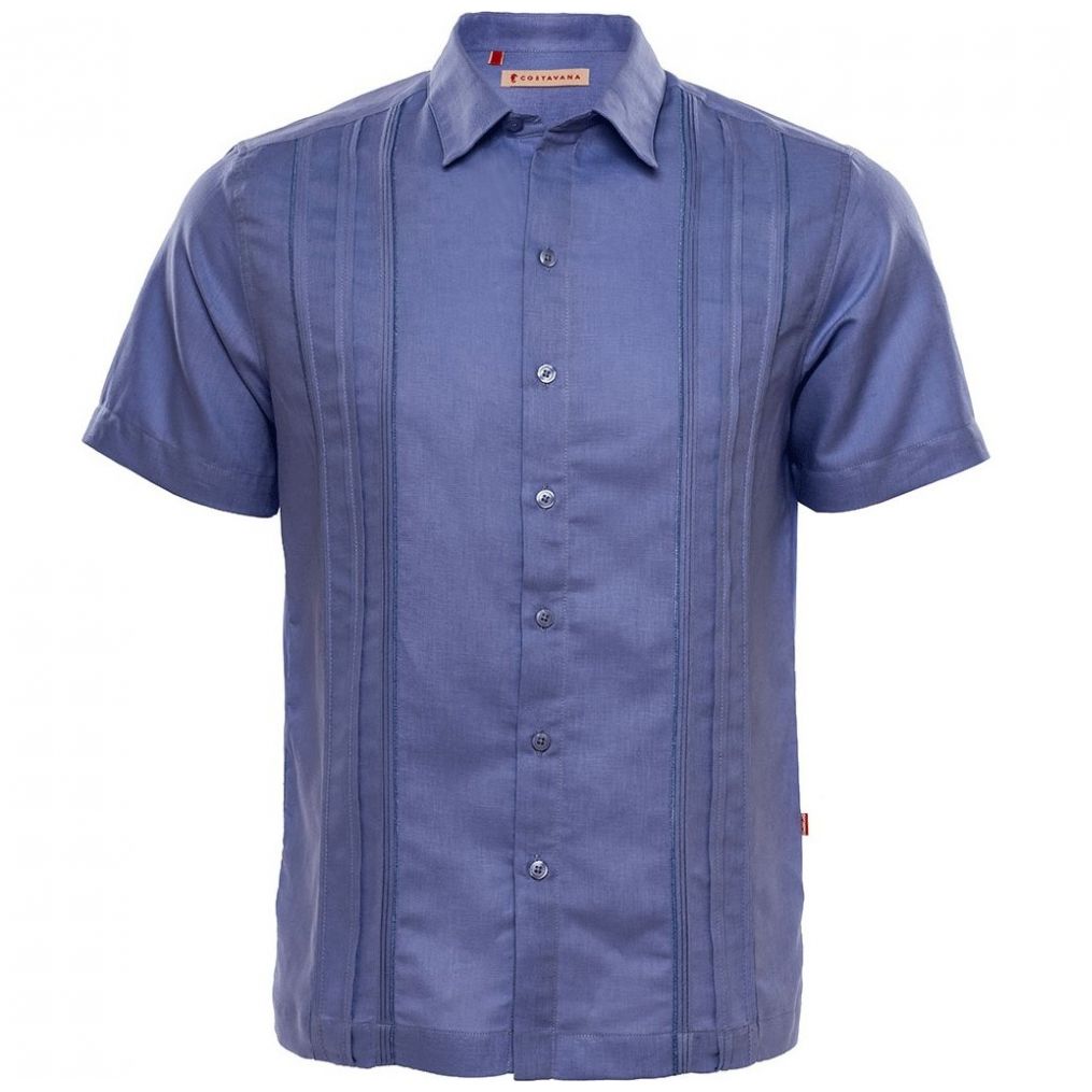 Guayabera Talla Plus Morada Manga Corta Costavana Modelo 2856P para Caballero