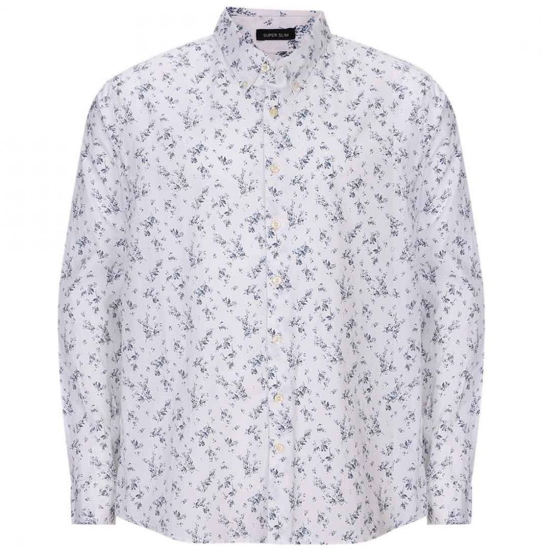 Camisa Estampada Manga Larga para Caballero Jeanious Plus Modelo Jnmx121-En1018