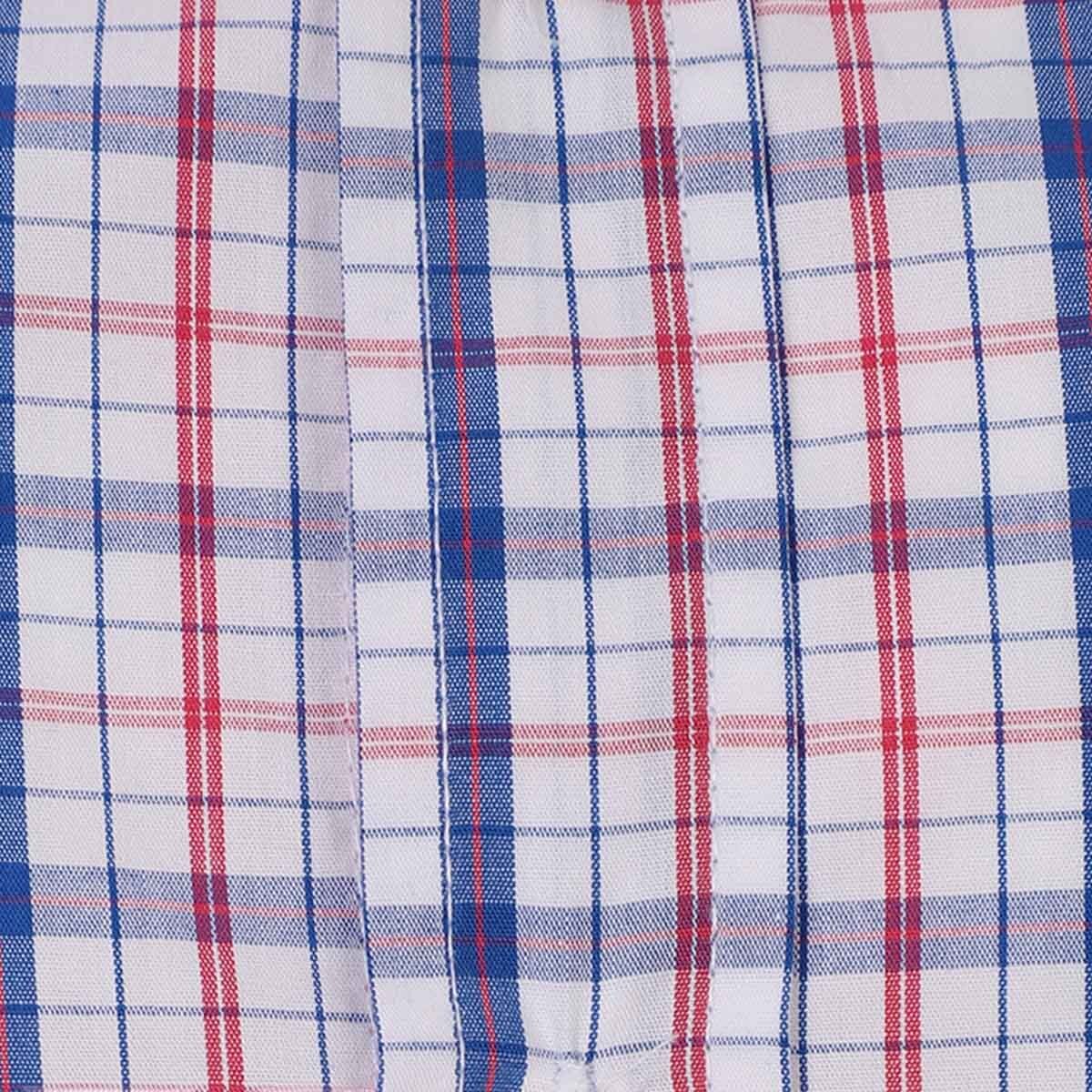 Camisa Manga Corta a Cuadros Azul para Caballero Polo Club Modelo Evr311