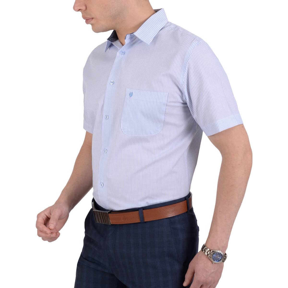 Camisa Manga Corta Multiraya para Caballero Yale Modelo 04 2123 6263