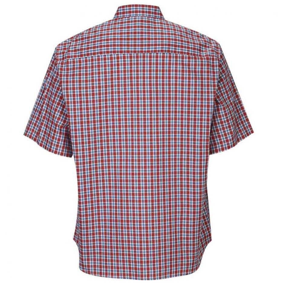 Camisa Manga Corta a Cuadros Azul para Caballero Polo Club Modelo Evr314
