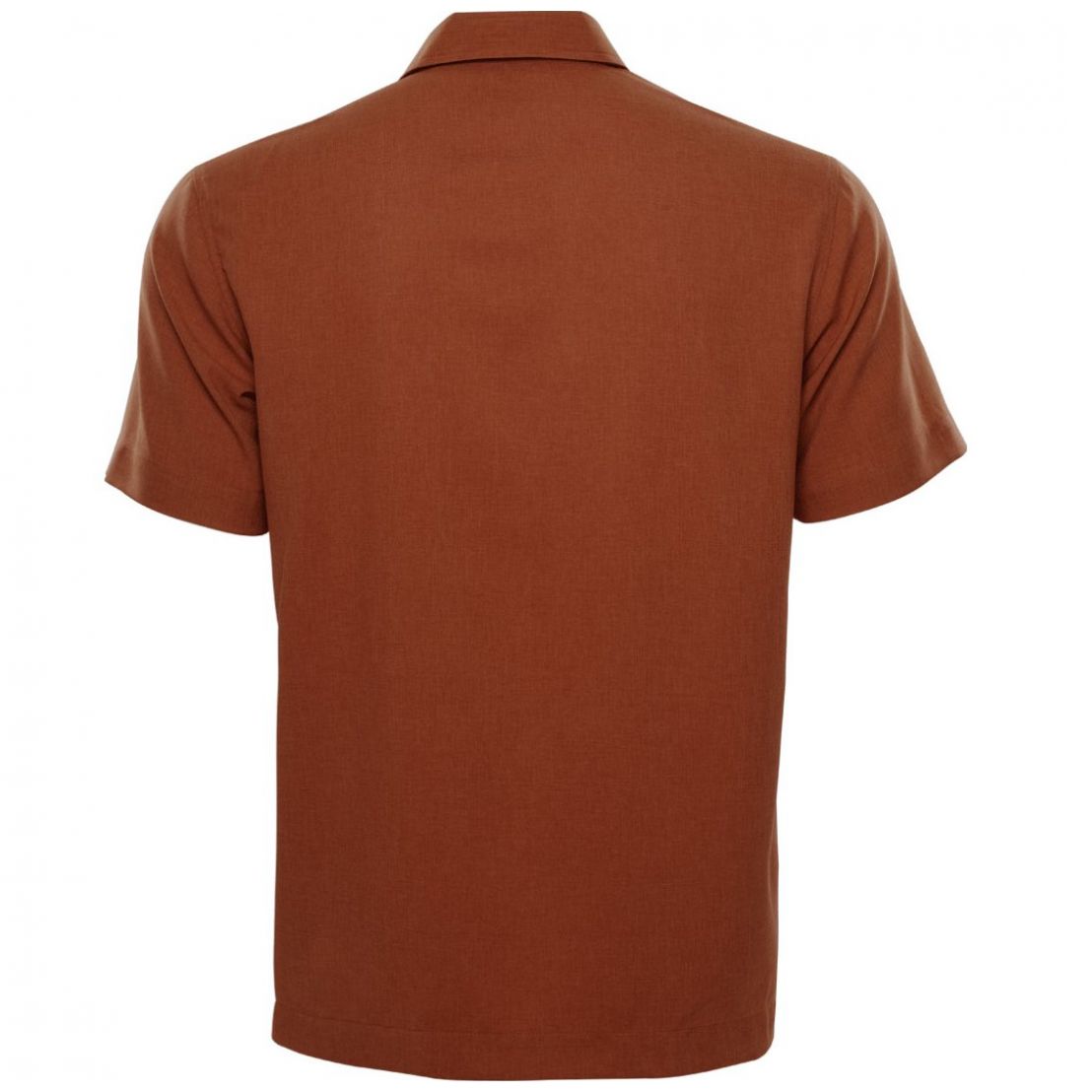 Guayabera Manga Corta Naranja para Caballero Costavana Modelo 1658Po