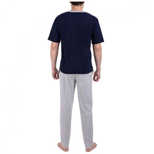 Pijama Gris Combinado para Caballero Star West Modelo 2884