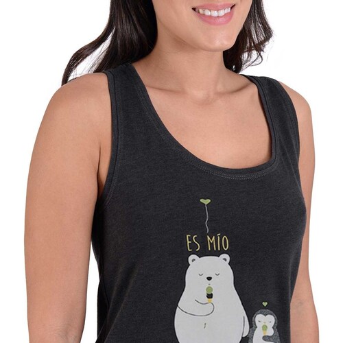 Pijama Top Estampado Oso Y Pingüino con Short Sho Shi