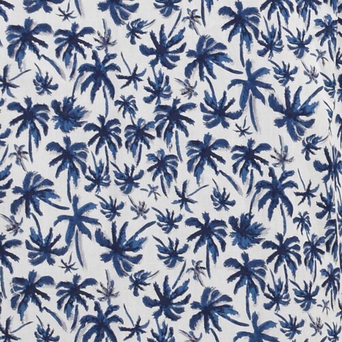Camisa Manga Corta Blanca con Palmeras para Caballero Cavalatti Modelo 20Ccmy