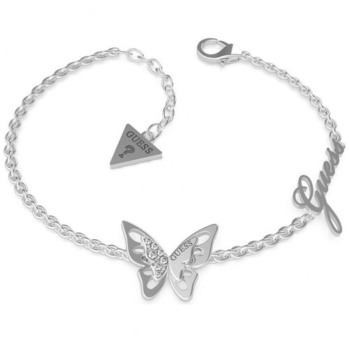 Pulsera Fly Away para Dama, Plata Guess