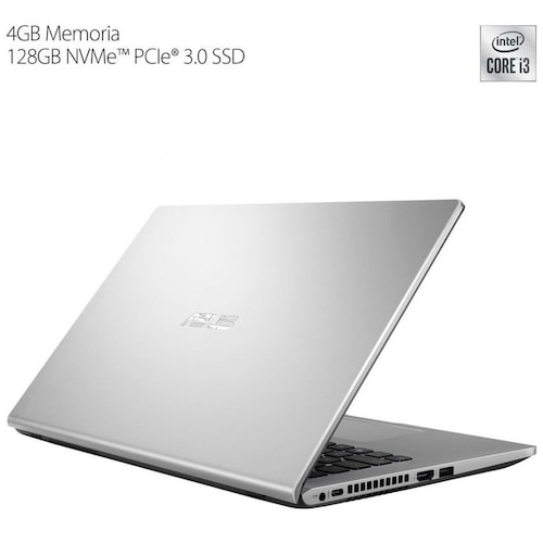 Laptop Asus 14" X409Ja Ci3 10Th 4G 128Ssd Plata