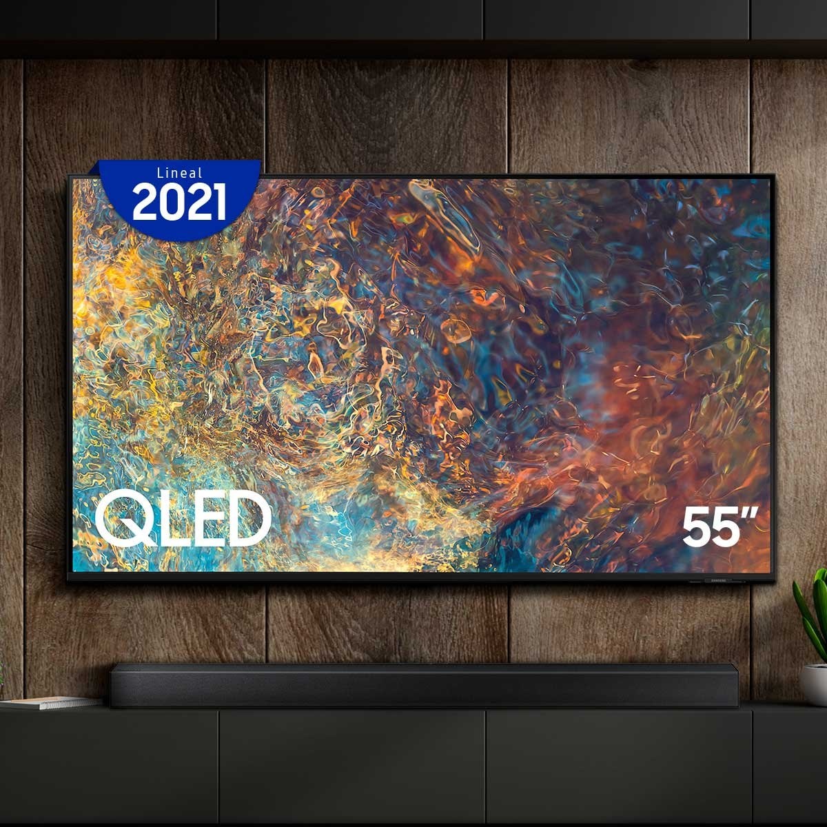 Paquete Pantalla 55" 4K Smart Tv Qled Qn55Qn90Aafxzx + Barra de Sonido Hw-A450/zx