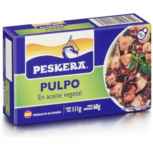  Pulpo en Aceite Vegetal Peskera 111 G