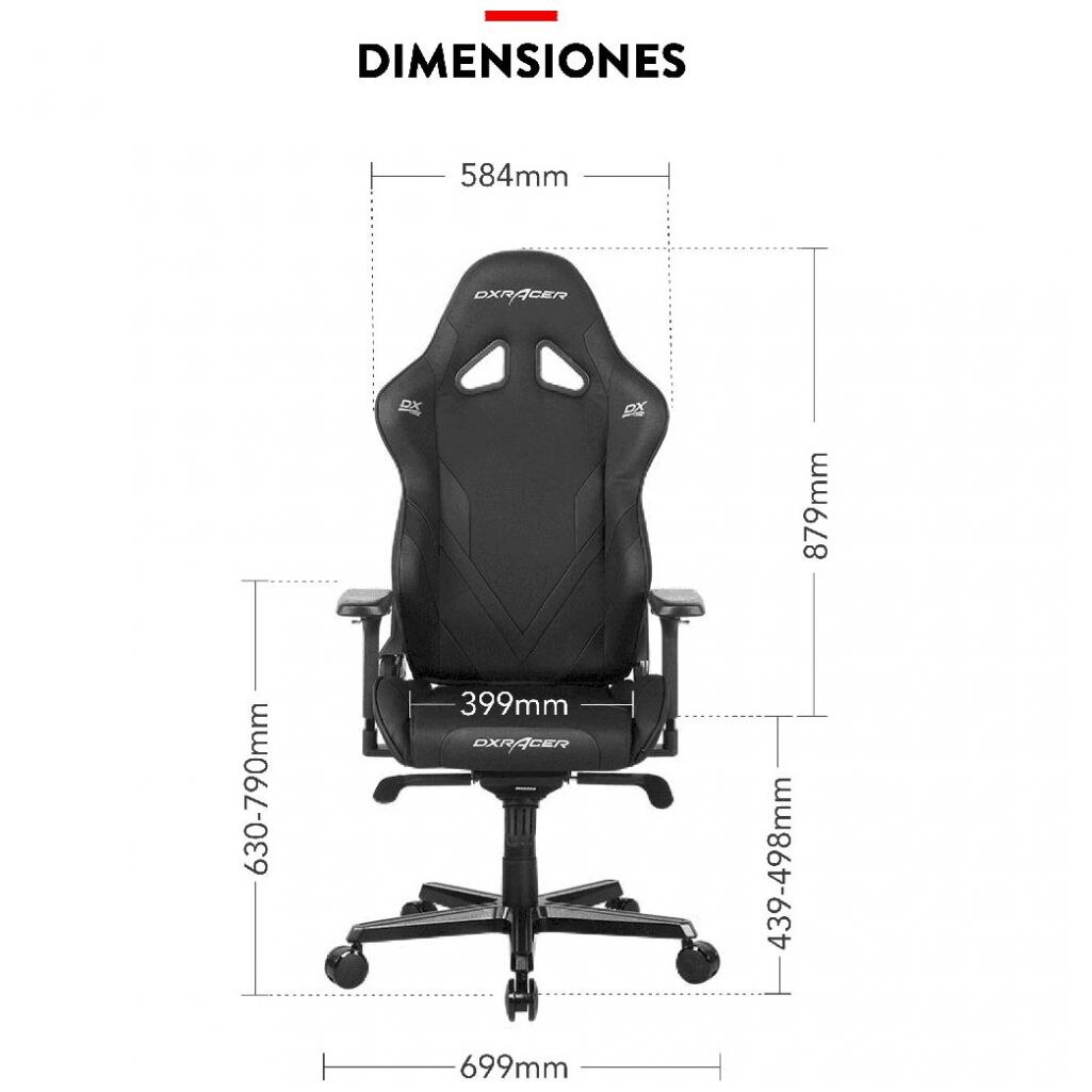 Silla Pro Gamer Dxracer Negra