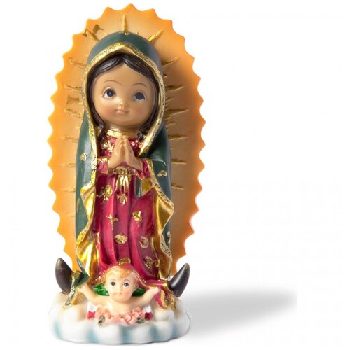 Figura Decorativa de la Virgen de Guadalupe  Estampa Italiana