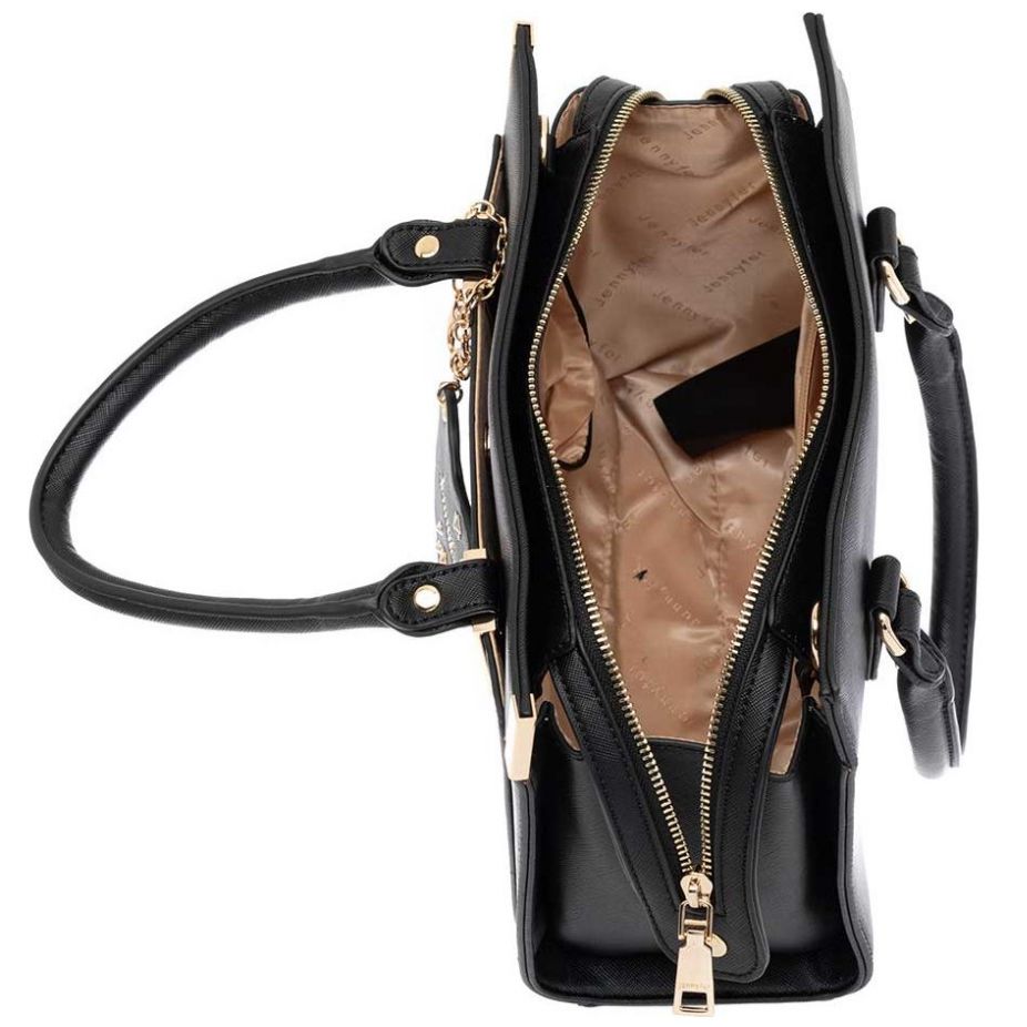 Bolso Satchel Negro Jennyfer