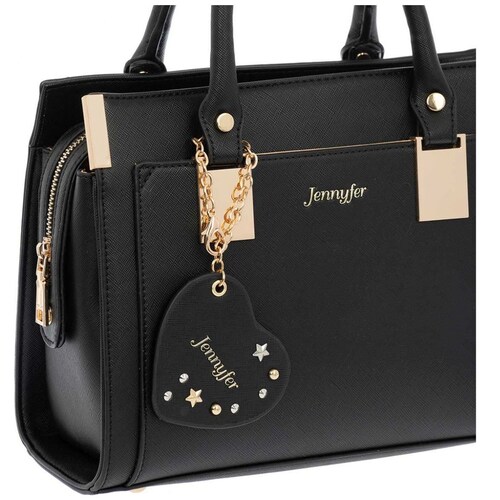 Bolso Satchel Negro Jennyfer