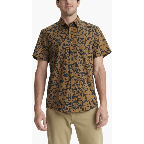 Camisa Café Manga Corta para Hombre Dockers Modelo Elo 557690089