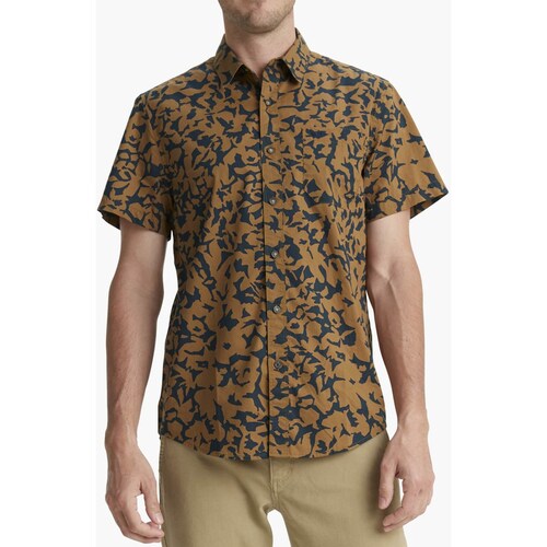 Camisa Café Manga Corta para Hombre Dockers Modelo Elo 557690089