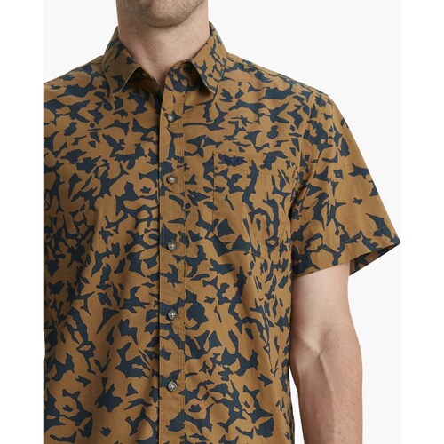 Camisa Café Manga Corta para Hombre Dockers Modelo Elo 557690089