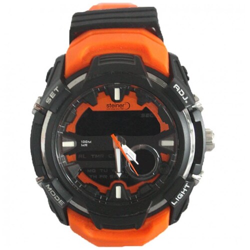 Reloj Naranja con Negro para Hombre Steiner Modelo Elo St22541Wy1