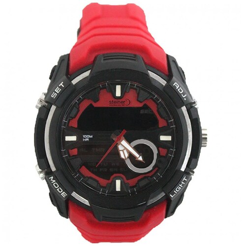 Reloj Rojo con Negro para Hombre Steiner Modelo Elo St22542Wy1