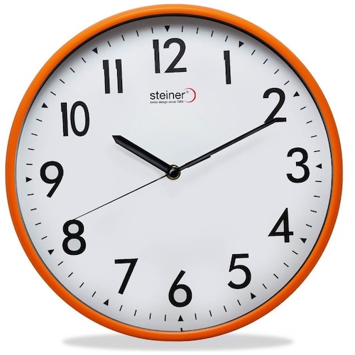 Reloj de Pared Naranja Steiner Modelo Wc30502-O
