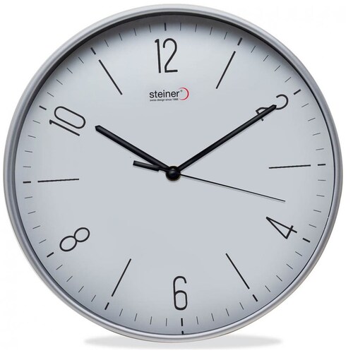 Reloj de Pared Plata Steiner Modelo Wc30501-S