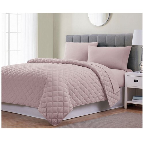 Sobrecama Rose  Silver &amp; Sage - Individual