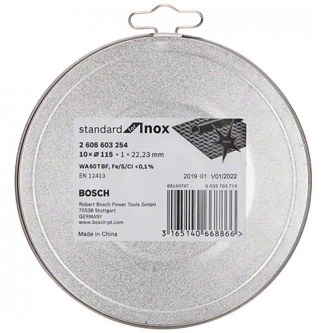 Set lata con 10 discos abrasivos standard for inox bosch  - Sears