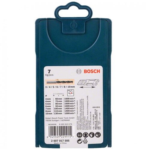 Set de 7 Brocas para Madera X-Line Bosch