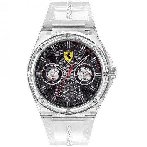 Reloj Transparente Ferrari para Hombre Modelo Elo 830789