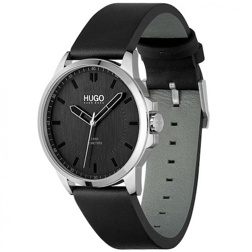 Reloj Negro Hugo para Hombre Modelo Elo #first 1530188