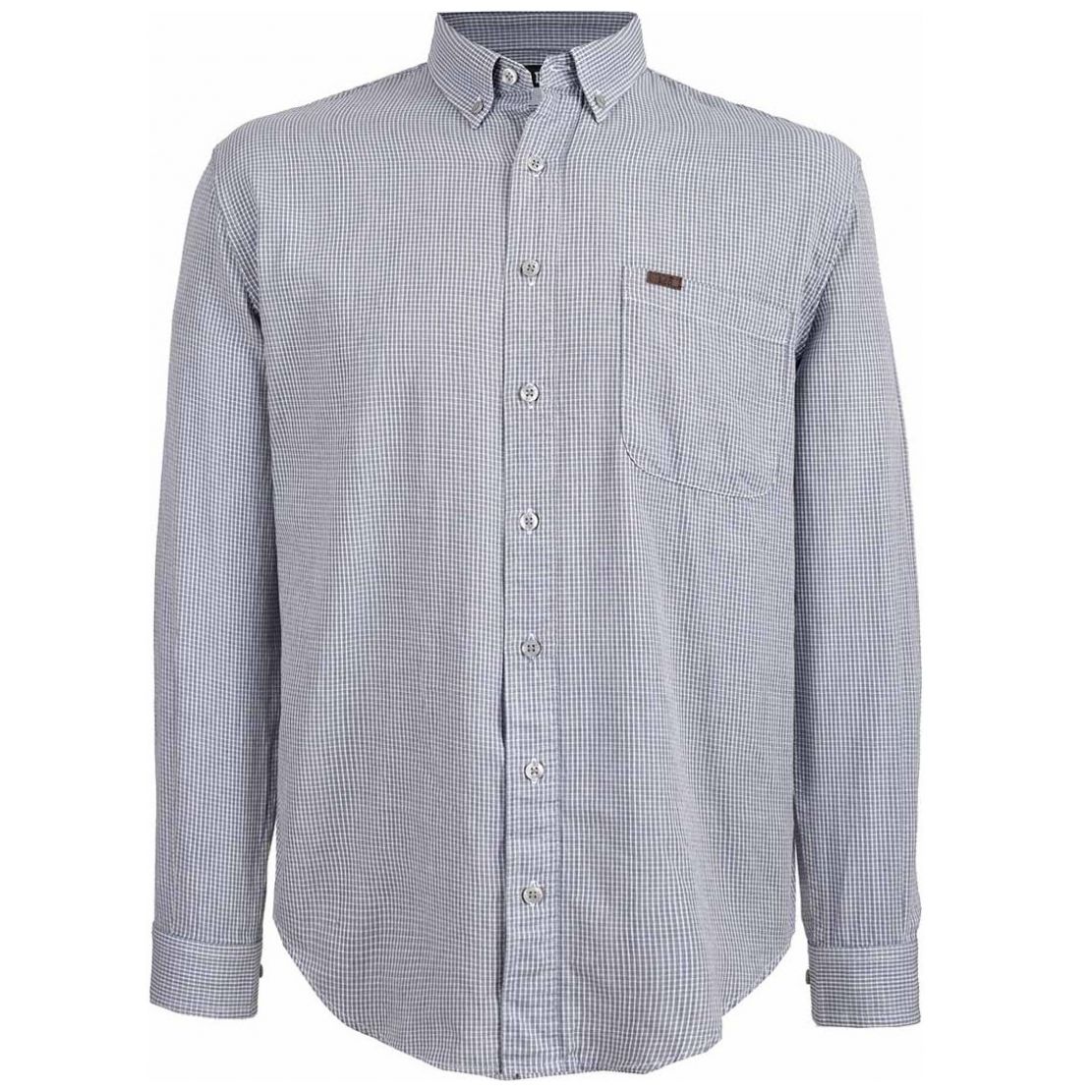 Camisa Manga Larga Azul Combinado a Cuadros para Caballero Lee Modelo 01921Sa16
