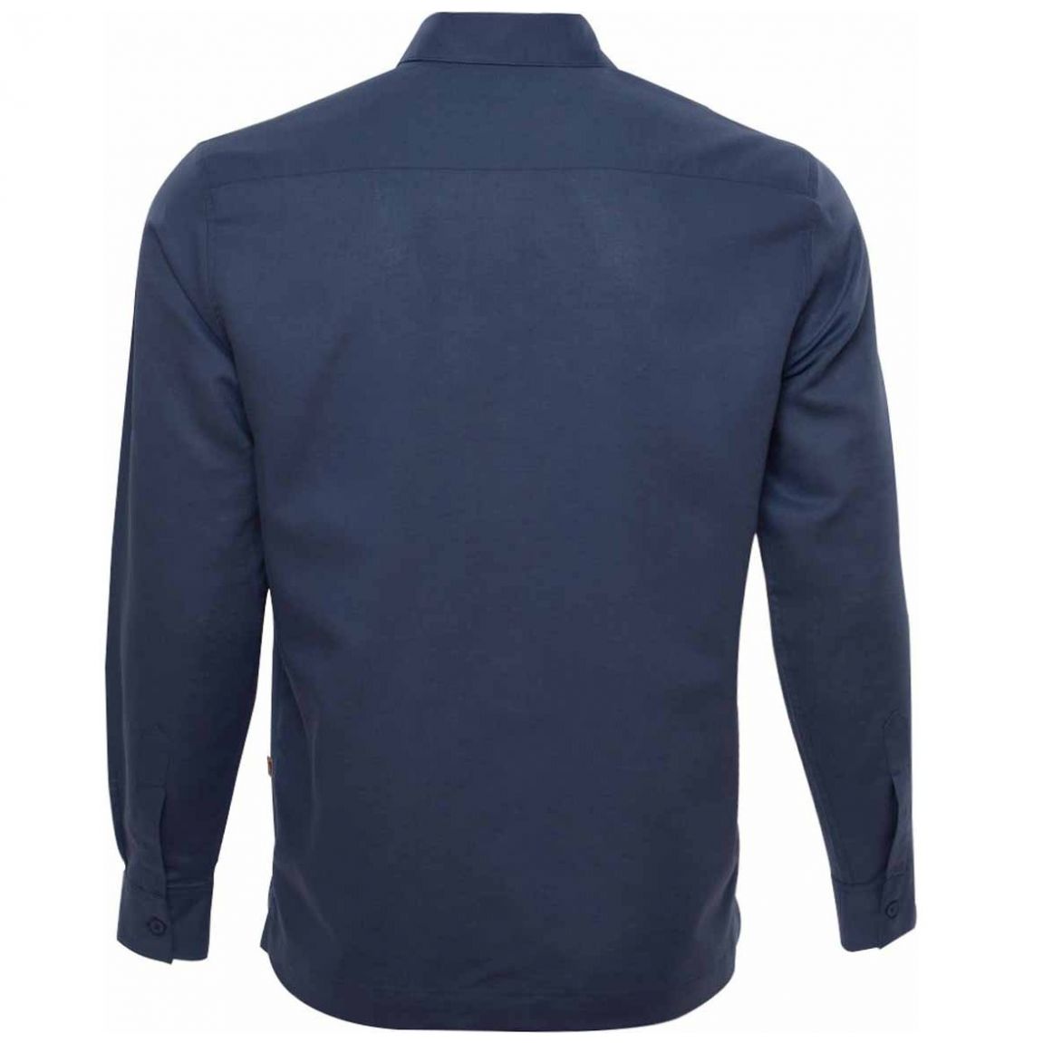 Guayabera Manga Larga Azul Marino para Caballero Costavana Modelo 4484P