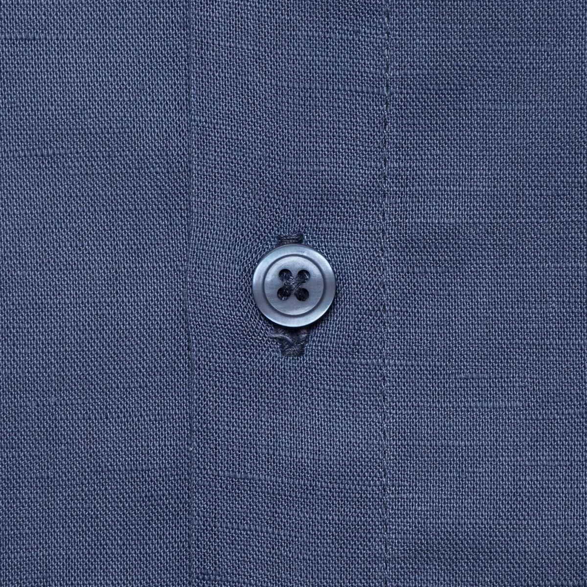 Guayabera Manga Larga Azul Marino para Caballero Costavana Modelo 4484P