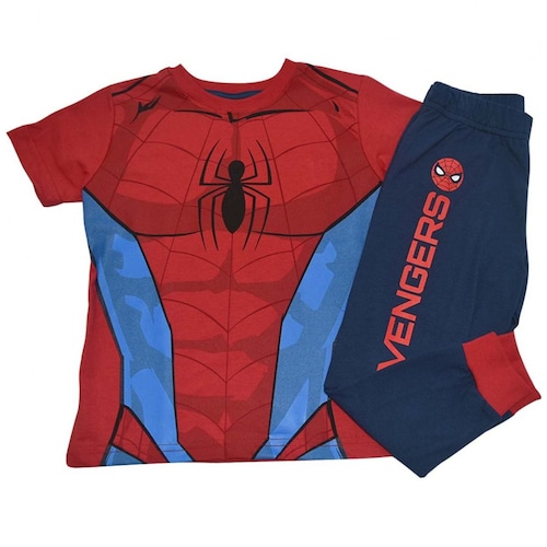 Pijama Playera y Pantalón Rojo Spiderman para Niño Modelo 0Pjaz41