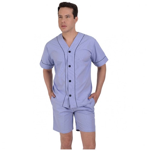 Pijama Short Y Playera para Hombre Star West Modelo Elo 2889