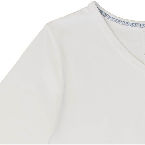 Camiseta Blanca Manda Larga para Niño Oscar Hackman Modelo Ohoic4