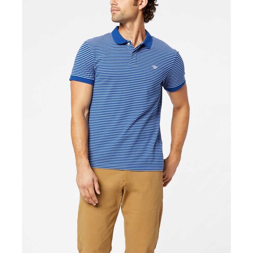 Playera Talla Plus Polo Azul Dockers Modelo Elo 218040015 para Hombre