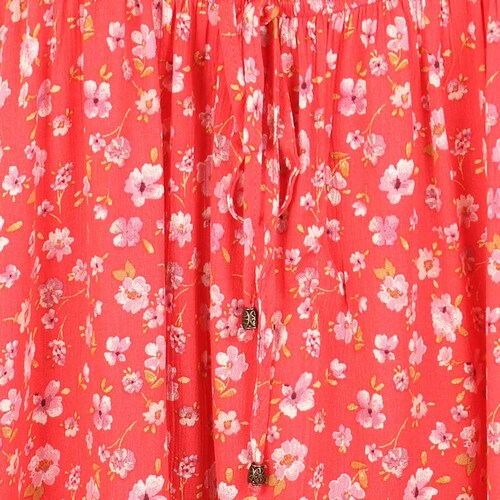 Vestido Manga Julieta Cuello off Shoulder Estampado Floral Just By Basel