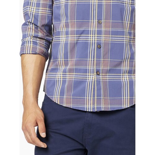 Camisa Azul Manga Larga para Caballero Dockers Modelo 52669-0244